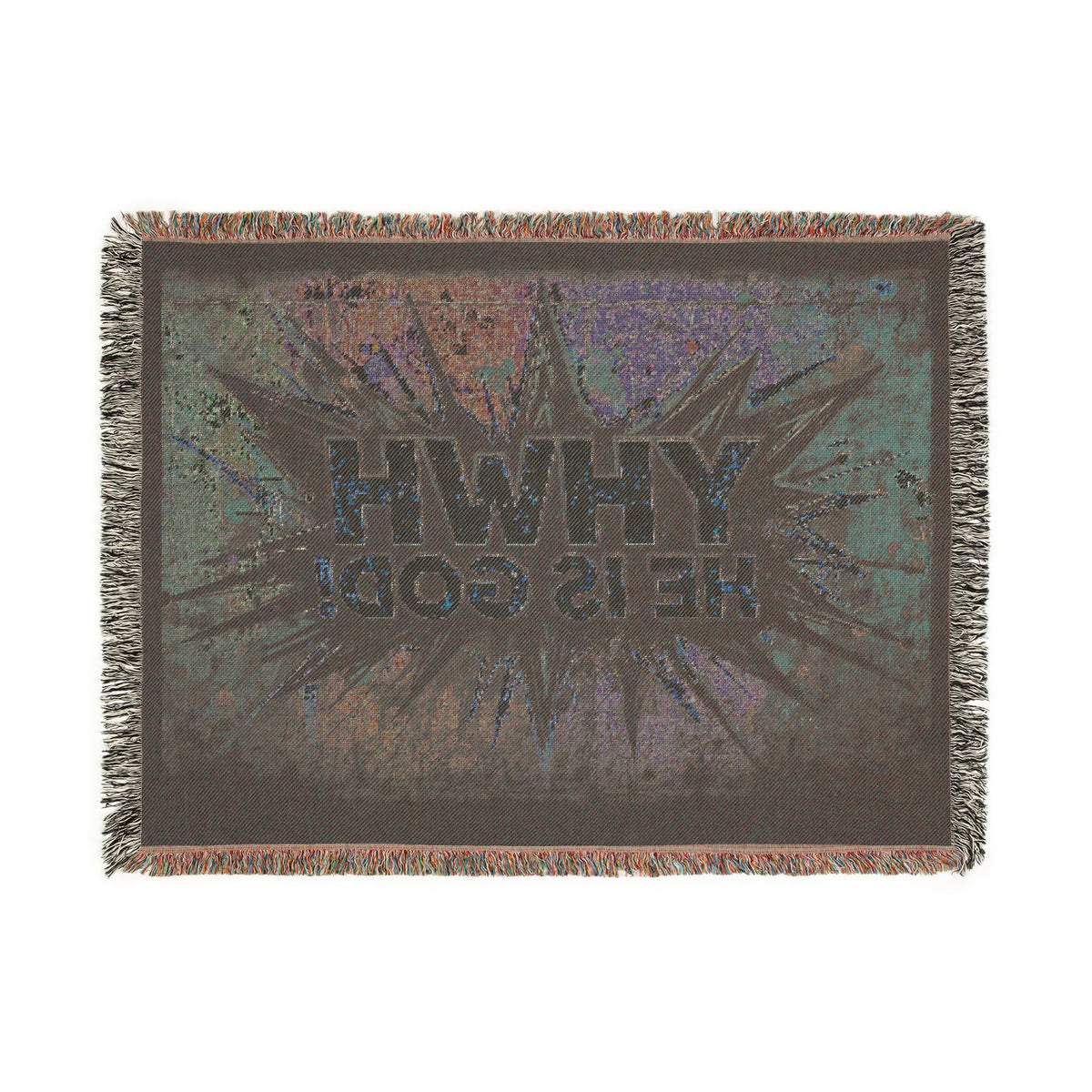 YHWH He Is God Christian Faith Woven Blanket