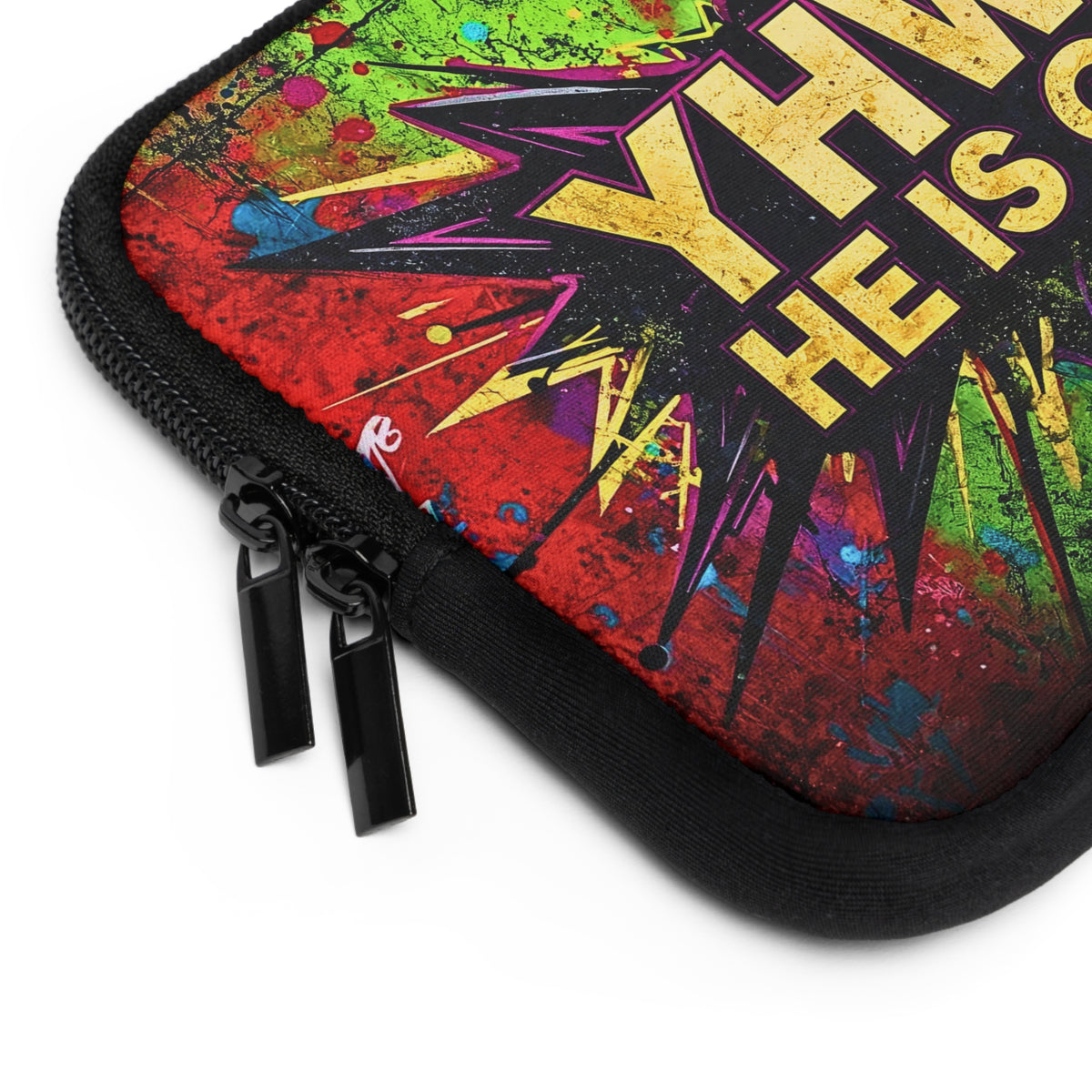 YHWH He Is God! Urban Graffiti Laptop & Tablet Sleeve
