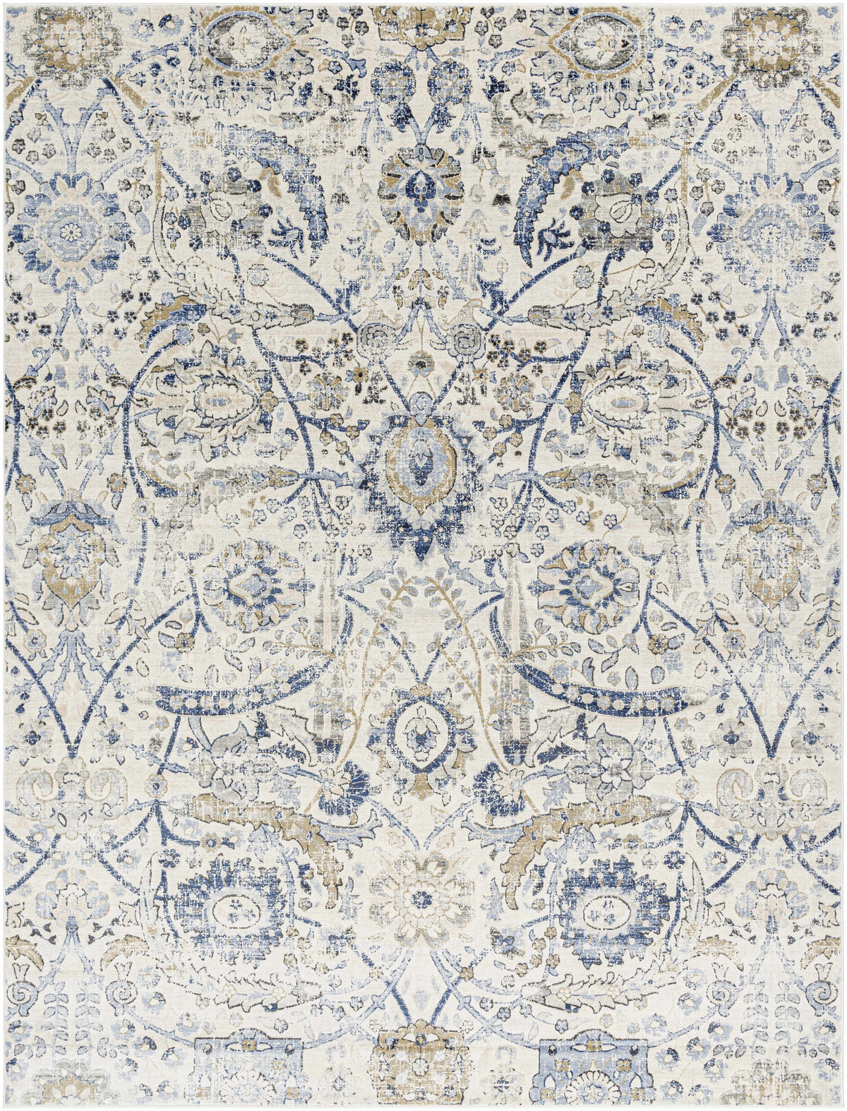 Georgiana Blue & Beige Oushak Rug