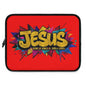 JESUS KING OF KINGS & LORD OF LORDS! Urban Graffiti Laptop & Tablet Sleeve RED