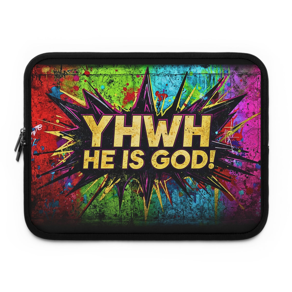 YHWH He Is God! Urban Graffiti Laptop & Tablet Sleeve