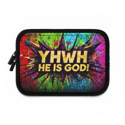 YHWH He Is God! Urban Graffiti Laptop & Tablet Sleeve