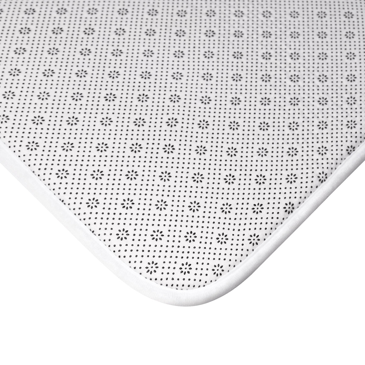 River Canyon Bath Mat — Tranquil Stream and Pebble Scenic Bathroom Rug