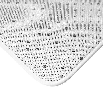 River Canyon Bath Mat — Tranquil Stream and Pebble Scenic Bathroom Rug