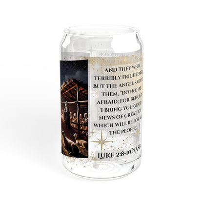 The Shepherds and the Angels Sipper Glass Set, 16oz - Offset Parallelogram Collection