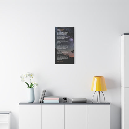 Copy of Psalm Starry Night Matte Canvas Wall Art — 'The Heavens Declare' Stretched 1.25"