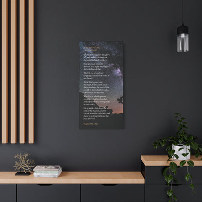 Copy of Psalm Starry Night Matte Canvas Wall Art — 'The Heavens Declare' Stretched 1.25"