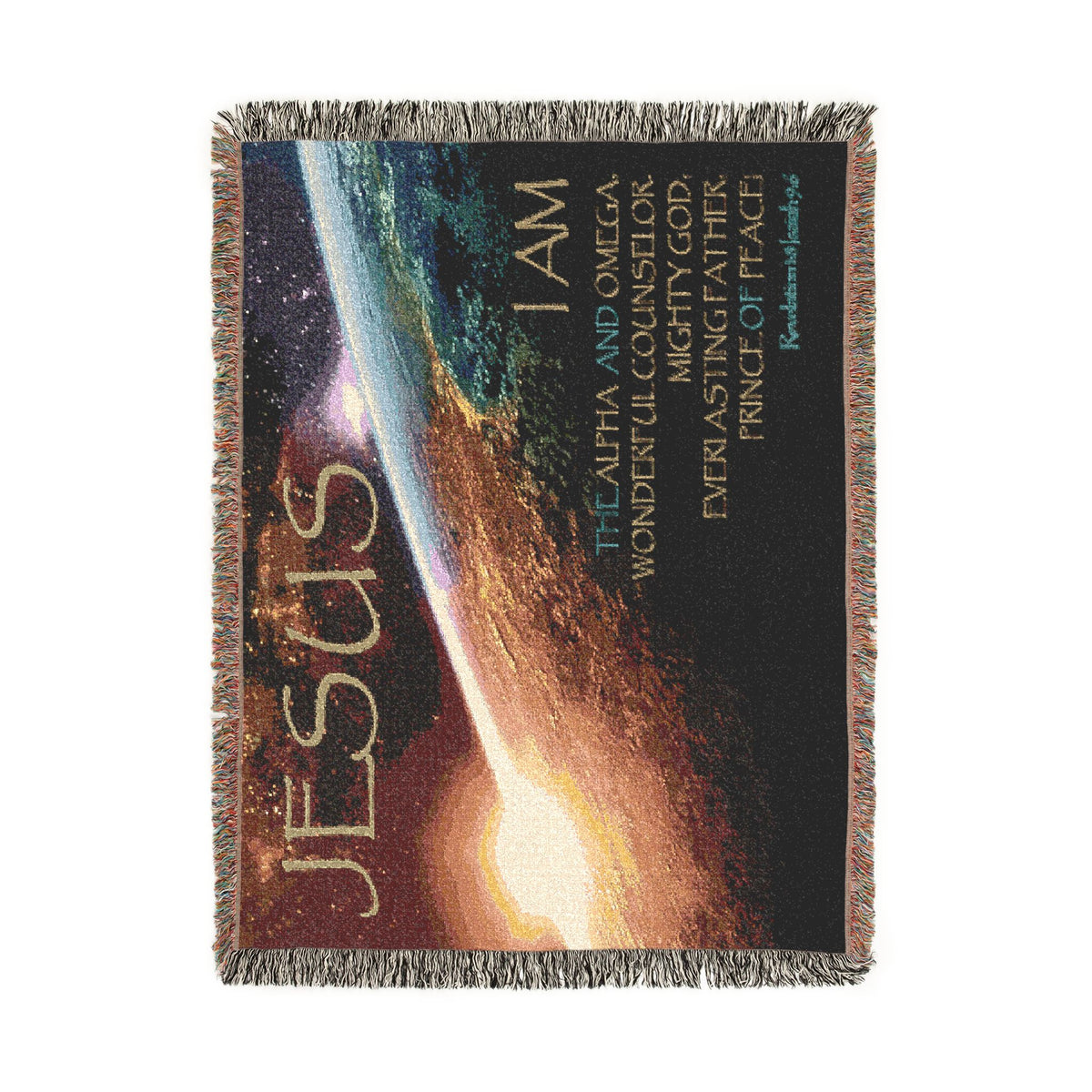 Jesus I Am Woven Blanket – Christian Inspirational Throw