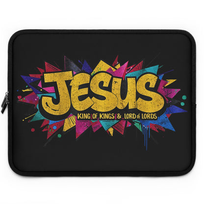 JESUS KING OF KINGS & LORD OF LORDS! Urban Graffiti Laptop & Tablet Sleeve