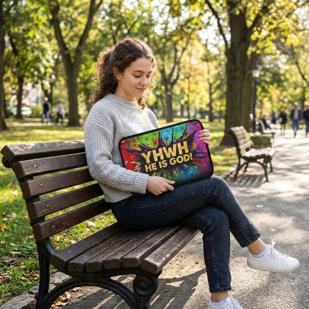 YHWH He Is God! Urban Graffiti Laptop & Tablet Sleeve