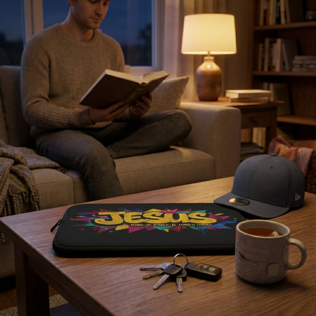 JESUS KING OF KINGS & LORD OF LORDS! Urban Graffiti Laptop & Tablet Sleeve