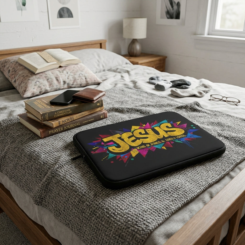 JESUS KING OF KINGS & LORD OF LORDS! Urban Graffiti Laptop & Tablet Sleeve