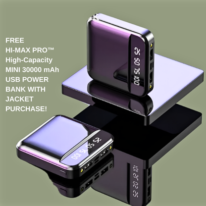 HI-MAX PRO™ High-Capacity MINI 30000mAh USB POWER BANK For Thermal Jacket Bundle