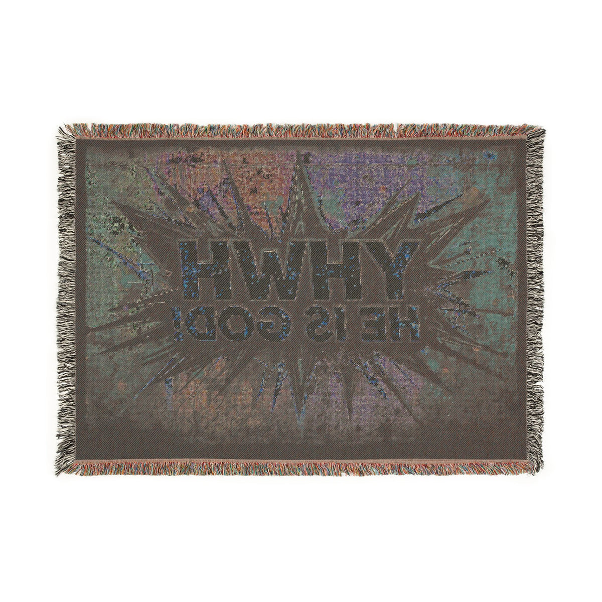 YHWH He Is God Christian Faith Woven Blanket