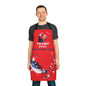 APRON - STAND WITH TRUMP FIGHT! FIGHT! FIGHT! PRE-ELECTION 2024 RED APRON WITH WHITE OR BLACK STRAPS