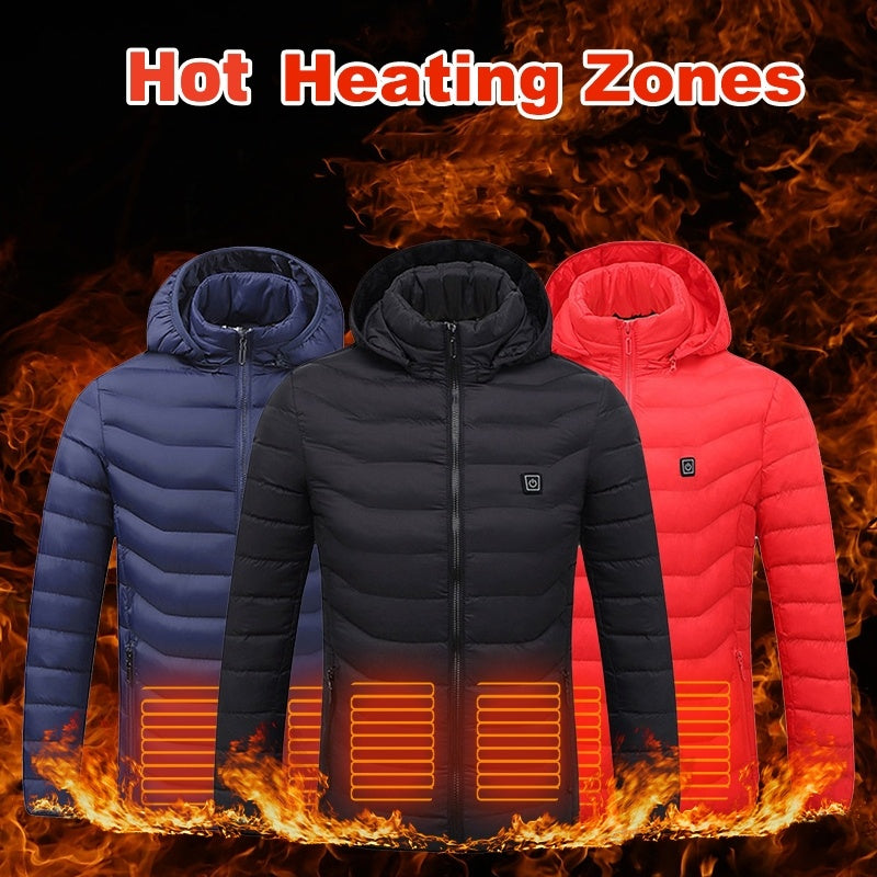 *** FREE 30000maH POWERBANK AND FREE SHIPPING! *** RECHARGEABLE UNISEX USB THERMAL HEATED JACKET