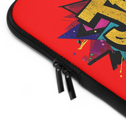 JESUS KING OF KINGS & LORD OF LORDS! Urban Graffiti Laptop & Tablet Sleeve RED