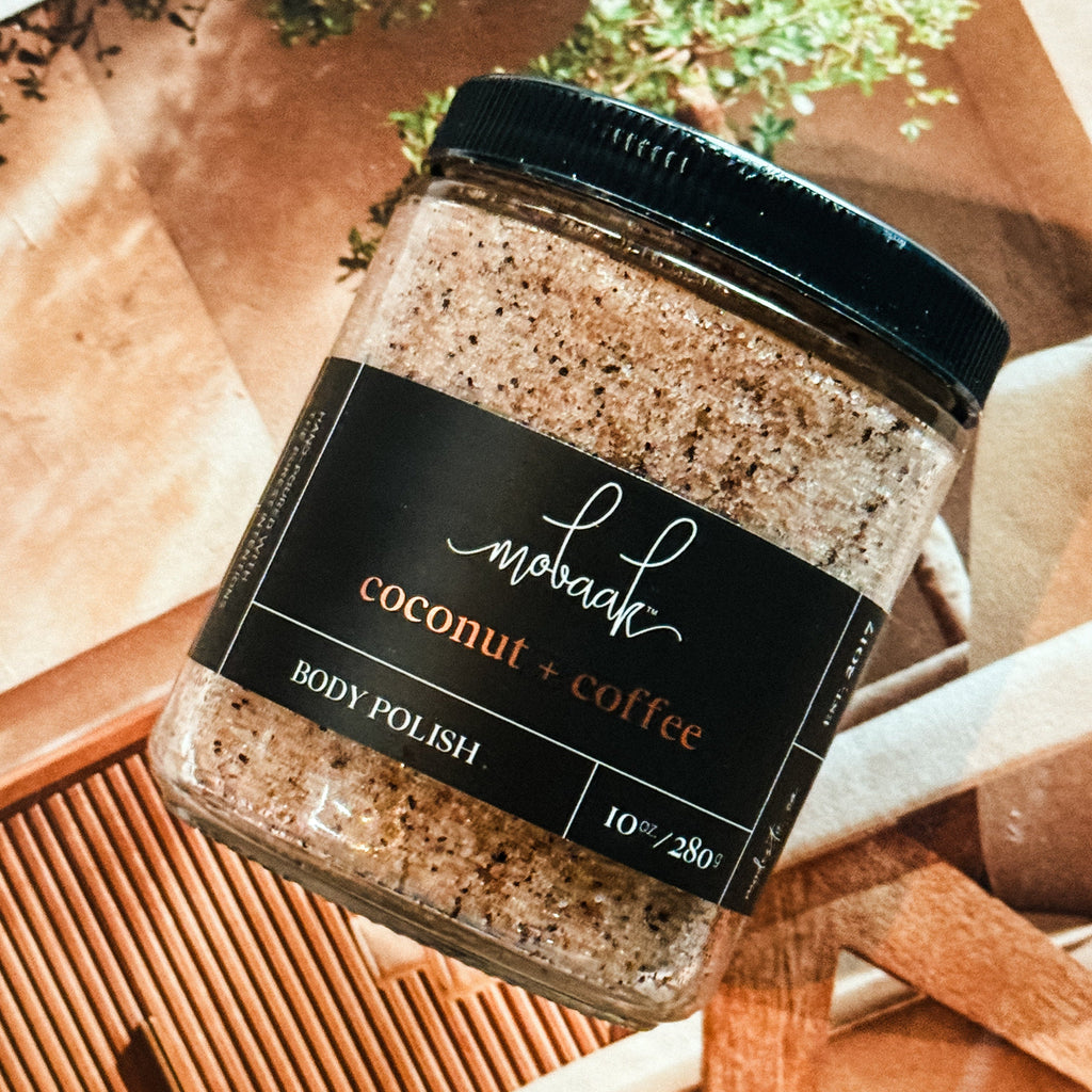 مقشر الجسم بالقهوة وجوز الهند