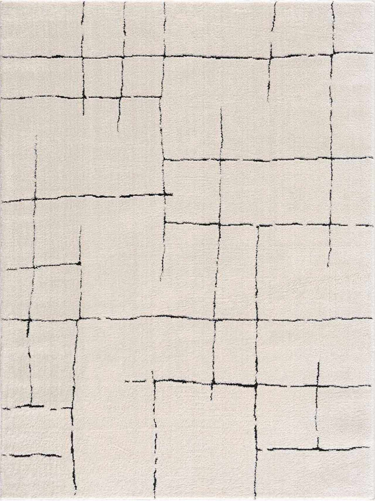Koume Beige Maze Area Rug