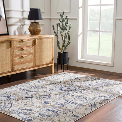 Georgiana Blue & Beige Oushak Rug
