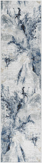 Kirkland Dark Blue Marble Rug
