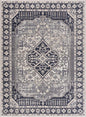 Cabacungan Cream & Gray Washable Area Rug - Clearance