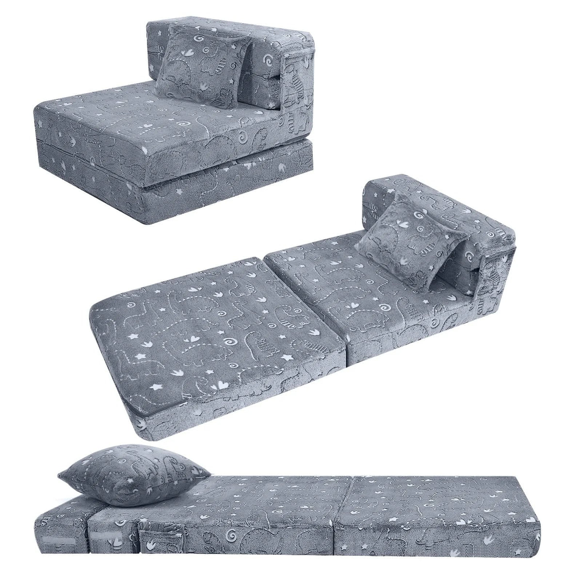 Convertible Kids Foldable Floor Mattress